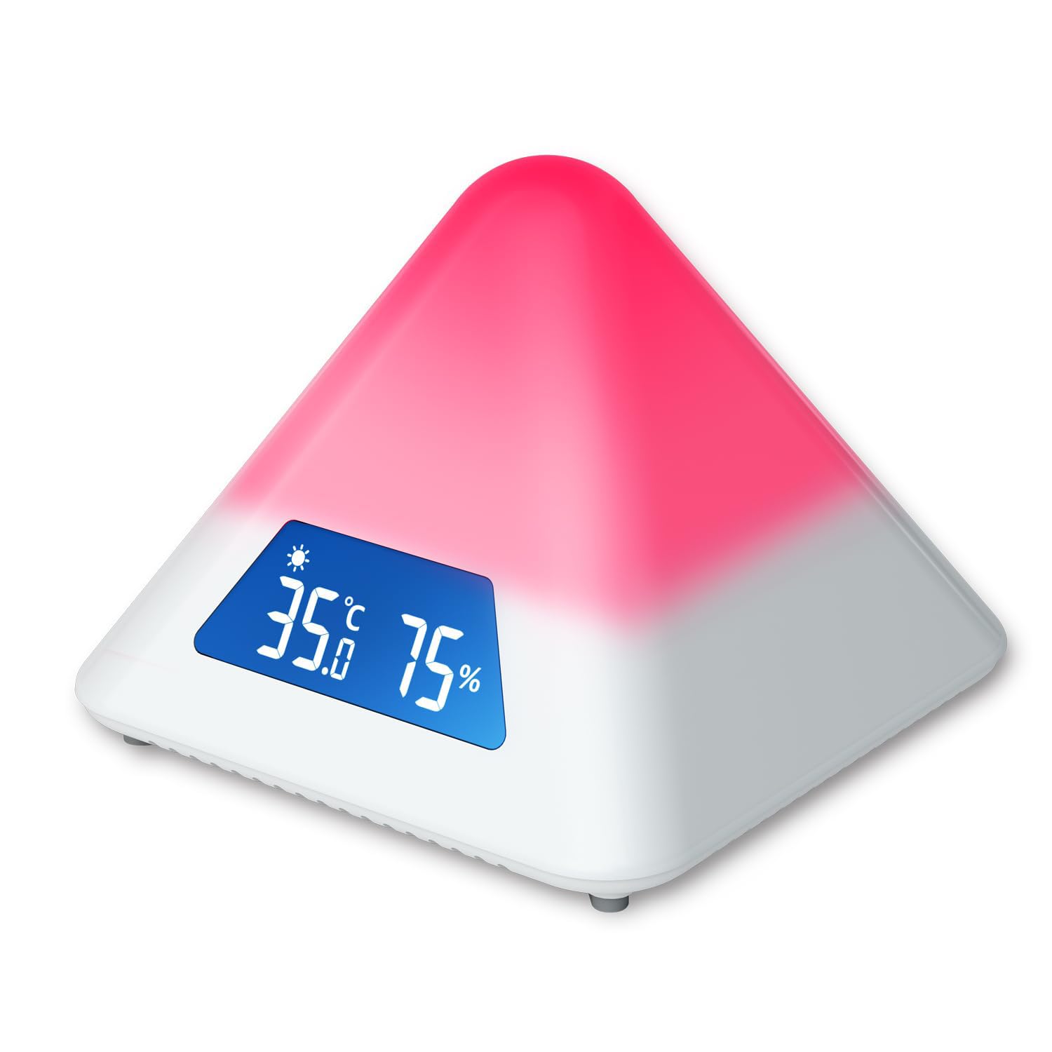 Amazon.co.jp: 温度湿度計 猛暑 熱中症対策 温湿度LEDアラーム 色で